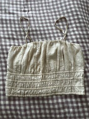 Abercrombie Cream Crop Camisole